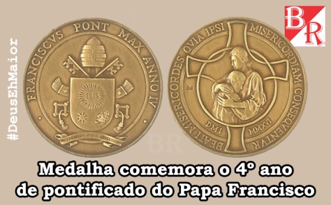 Medalha 4 Ano Francisco #Franciscus #Misericordiam #DeusEhMaior #BrunoRodrigues